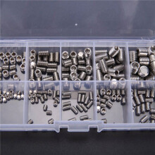 600Pcs Acero Inoxidable 304 Conjunto de Kit Surtido de Tornillos Prisioneros Tornillo Hexagonal M3 / M4 / M5 / M6 / M8