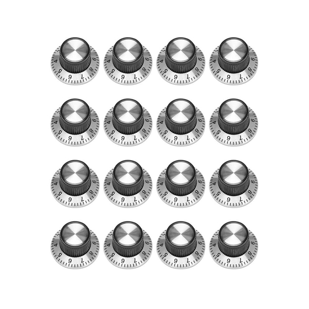 16 X Potentiometer Pot Metal Knob With 0-9 Turntable For 6Mm Shaft Knob 4713156382222