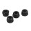 M2 Zinc Plated Nylock Nylon Insert Hex Lock Nuts Black 250Pcs 7