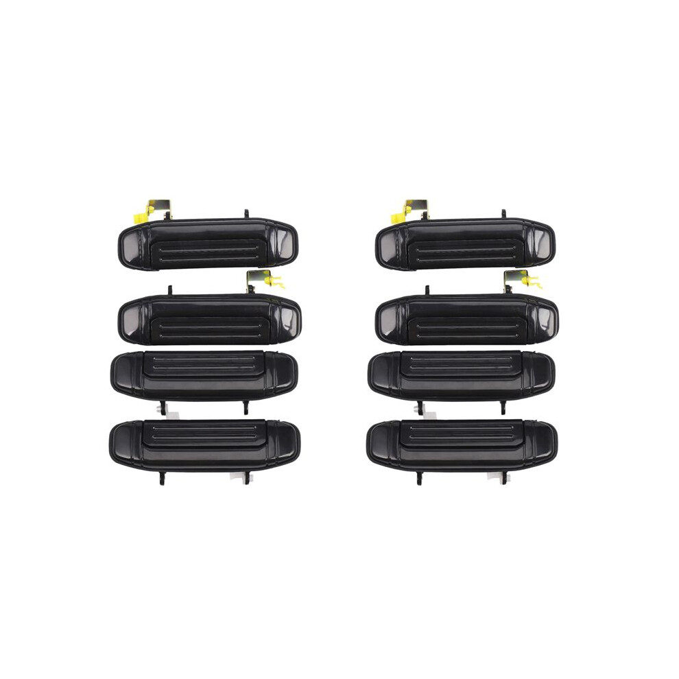 8Pcs Car Front Rear Outer Door Handle For Pajero Montero V31 V32 V33 V43 V46 V47 Black 6032031517930