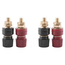 4 Pièces Séries Borne de Raccordement, 555 Type Borne de Pilier En Laiton M8 Diamètre de Filetage Borne 220V-380V 200A