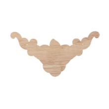 80Pcs 8 x 8cm Wood Carved Corner Onlay Applique Door Cabinet Rose Unpainted European Style