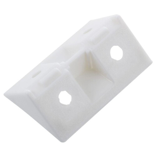 Furniture Cabinet Fastener Corner Braces Angle Brackets White 30Pcs 1