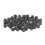 M2 Zinc Plated Nylock Nylon Insert Hex Lock Nuts Black 250Pcs 8