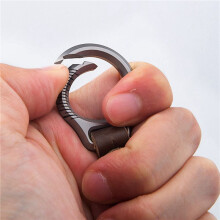 2X Titanium Alloy Keychain Car Keychain Pendant Cowhide Strap Pendant EDC Tool Men's Gift Gift