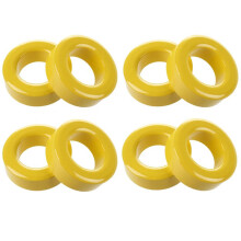 8 Peças 33 mm x 19 mm x 11 mm Amarelo Branco Núcleo de Ferro Anéis de Ferrite Toróide
