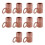 200Pcs 12mm x 18mm x 1.5mm Copper Flat Washer Ring Sealing Fitting 1