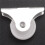 32 Pcs White Plastic 25mm Diameter Furniture Replacement Caster Wheel 6