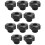 10 Pcs M10 10mm Dia Thread Black Plastic Star  Clamping Knob Grip 1