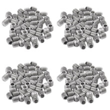 200 St M3X3mm Rostfritt Stål Insexhylsa Set Cap Point Grub Skruvar Silver