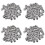 200Pcs M3X3mm Stainless Steel Hex Socket Set Cap Point Grub Screws Silver 1