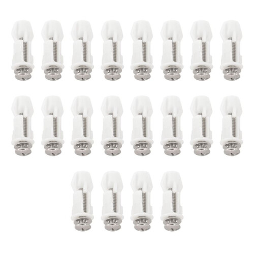 Toilet  Hinges Screws WC Hole Fixing Easy Installation 20 Pack