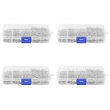 3200 Pezzi in Acciaio Inox Vite Autofilettante Assortimento Kit Lock Nut Legno Nail Filettatura Imposta M2