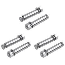 6 Stück M8 x 60 mm Wand-Beton-Ziegel-Erweiterungsschrauben, geschlossener Haken, Ankerbolzen