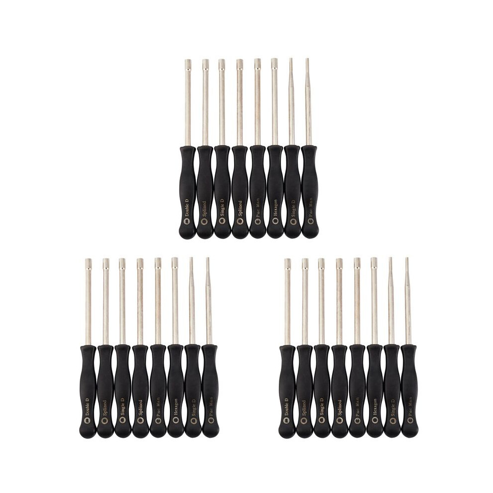 24 Pcs Screwdriver Carburetor Adjustment Tool Single D Double D Hexagon Hex Socket Kit Set 6034163733516
