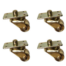 4X Klavierrolle, Doppelrad, Zubehör, Drehbar, Bewegliche, Aufrechte Räder, Belastbarer, Schwerer Trolley, Mobil, Möbelbeinschutz, Boden