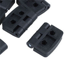 50Pcs Verstärkte Schwarze Kunststofftürbänder 40mm x 30mm
