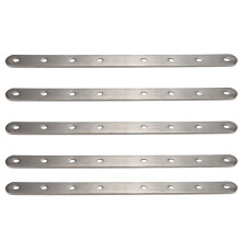 5X Metal 8 Holes Flat Straight Design Corner Brace Angle Bracket 250mm