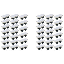40 Pieces Self Adhesive Wheels Caster Cart Wheels Boxes Caster Small Caster Paste Plastic Wheel Sticky Caster
