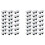 40 Pieces Self Adhesive Wheels Caster Cart  Wheels Boxes Caster Small Caster Paste Plastic Wheel Sticky Caster 1