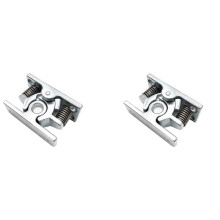 2 Stuks Veerbelaste Deur Easy Lock Stop Catch Release Klem Dubbele Roller Catch (Mp-4)