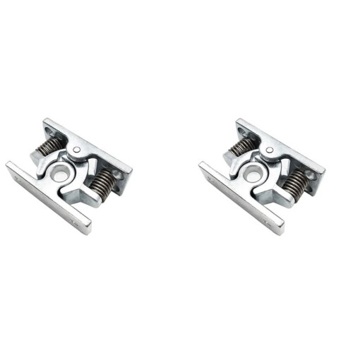 2 Stuks Veerbelaste Deur Easy Lock Stop Catch Release Klem Dubbele Roller Catch (Mp-4)