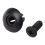 100 Pcs 8mm Hole Push in Expanding Screw Panel Clips Plastic Rivet Black 3