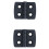 50 Pezzi Cerniere Rinforzate in Plastica Nera da 40 mm x 30 mm 2