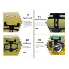 Plastic Electronic Fence Wire Tensioner Livestock Electric Fence Wire Portable Tape Tighteners for Farm Accessories 72Pc