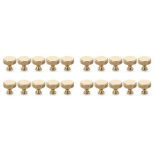 20 Pack Champagne Bronze Knurled Cabinet Knobs Round Kitchen Cabinet Pulls for Drawer Dresser, Cupboard and Wardrobe