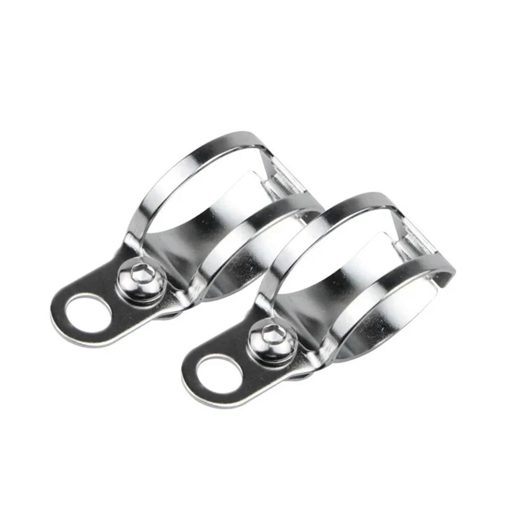 2Pcs Motorcycle Turn Signal Mount Bracket 3043Mm For Motorcycle Auxiliary Heads, 1 Pair Light/Silver 9771547137726