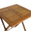Charles Bentley Charles Bentley Wooden Square Foldable Table FSC Certified 9