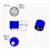 Gas Sensor Probe AO03 Replacement for 4OXV Gas Detector, Direct Compatibility, 5pcs 4