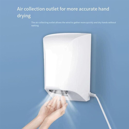 Automatic Hand Dryer with Smart Infrared Sensor, Speed Wall Mounted for Bathroom and Commercial Use 1