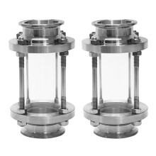 2X In- Sight Glass with Clamp End,Flow Sanitary Straight Sight Glass SUS316 2 Inch Tri Clamp Type(Flow Pipe OD 51MM)