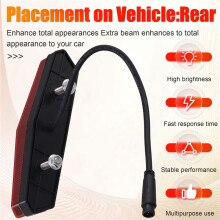 Electric Fatbike Safety Warning Taillight Headlight Brake High-Brightness for Ouxi V20 Fatbike Accessories