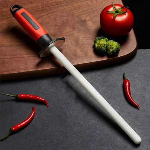 10Inch Sharpening Rod Ceramic Sharpener Sharpening Steel Quickly Sharpening System Professional Kitchen Tool 2