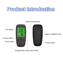 Nuclear Radiation Detector LCD Display Geiger Counter Radiation Detector with Average/ Mode and Alarm