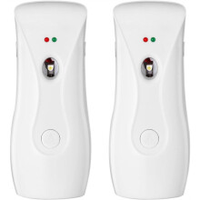 Automatische Luchtverfrisserdispensers (2-Pack), Aerosolverstuivers, aan de Muur Bevestigd of Vrijstaand, Instelbare Timer