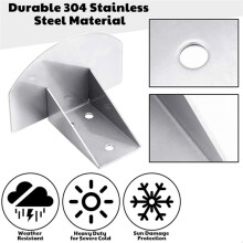 25 Pcs Snow Guards for Metal Roofs Stainless Steel Snow Guards Prevent Sliding Ice Snow Stop for Winter Metal Steel Roof