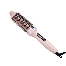 Thermal Brush Curling Brush, Negative Ionic Heated Thermal Round Brush for Blowout , Curling & Straightener EU Plug
