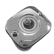 Motorcycle Chrome Front Brake Master Cylinder Cover for  06-17 Dyna, 06-14 Softail and 05-07 Touring Models