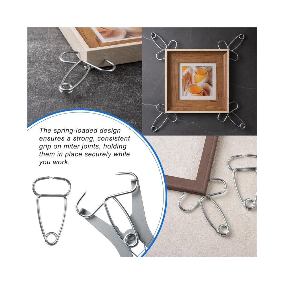 Miter Spring Clamps Kit 13 Miter Clamps With Spring Loaded Pliers For Woodworking Picture Frames Wood Trim Moldings 6031503496537