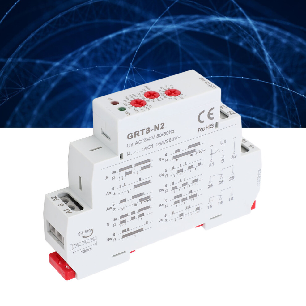 Flame Retardant Time Relay AC 230V