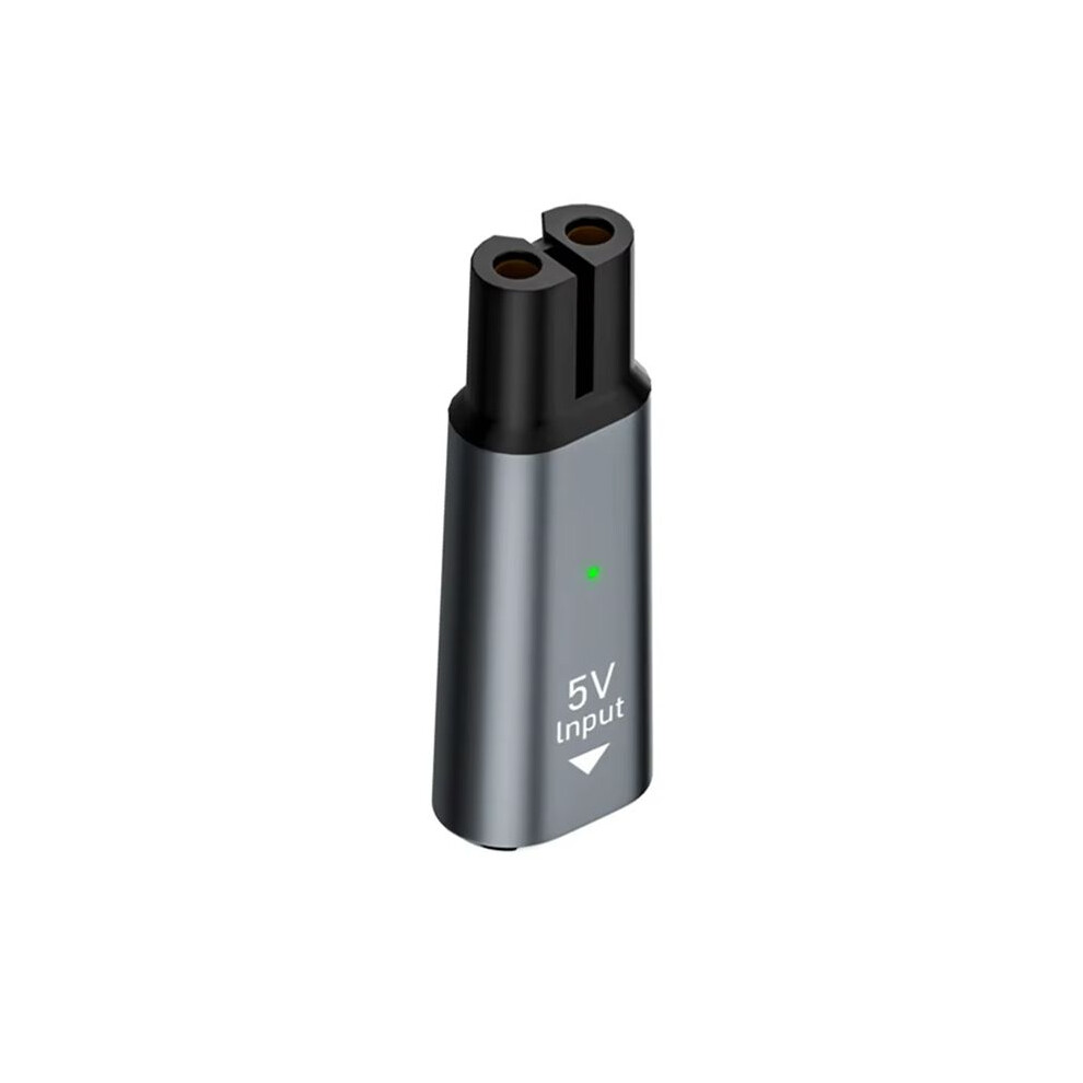 Tauoh Grey 5V Type-C Shaver Adapter Charger Converter For One Blade Qp2724 Qp2834 Qp4530 Qp1924 Qp1324 Shaver