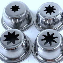 Stampo per Churrera In Acciaio Inox Cavo e per Macchina per Churros, 5 Stampi/Set, Diametro Esterno 53 mm