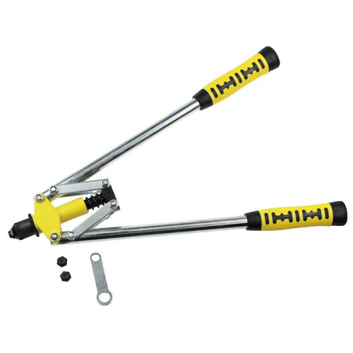 1set Double Core-Pulling Hand Riveter Gun Manually Pull Rivet Gun Pull Cap Gun Willow Rivet Hand Tools