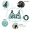 Pet Grooming Hammock with Adjustable Height & Tool Bag - 30 Lb Capacity, Door-Hook Hanging,Foldable 7