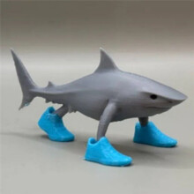 Sharks Wearing Shoes Decoration 3D Printing Ornaments Home Decoration
