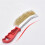 3PCS Multi-Function Tool Wire Brush Copper Plated Cleaning Brush Long Handle Kitchen Grill Special Plate Rust Removal A 7